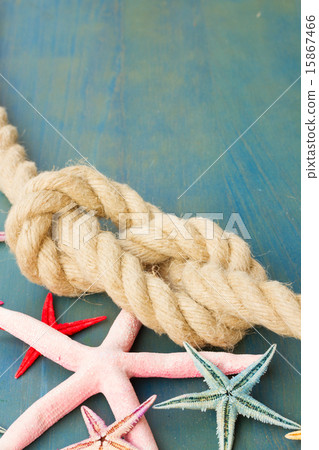 marine rope with starfish 15867466
