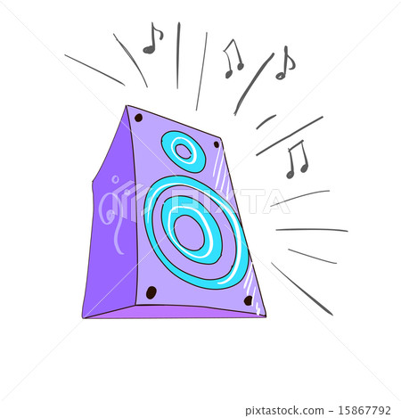 Colored doodle speaker Colored doodle speaker 15867792