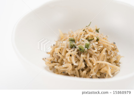 Tsukudani with crispy Japanese peppers 15868979