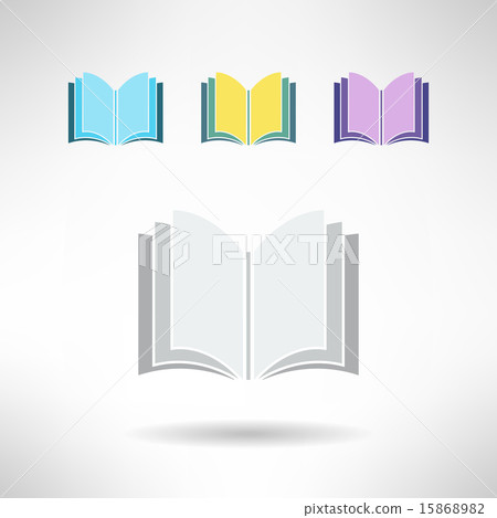 Set of simple book icons. Notebook sign. Learning and library concept. Vector Set of simple book icons. Notebook sign. Learning and library concept. Vector 15868982