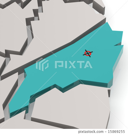 North Carolina map in blue 15869255