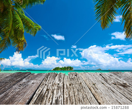 Beautiful tropical island 15871288