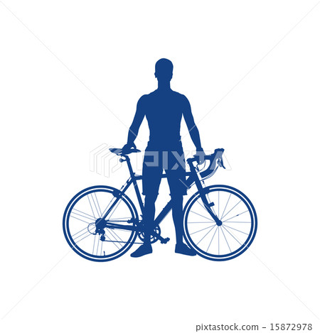 silhouette of a cyclist 15872978