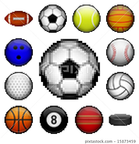 Pixel sports balls 15873459