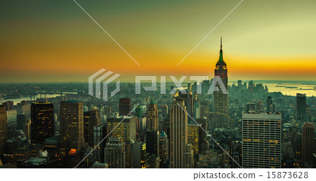 panorama of manhattan, new york 15873628