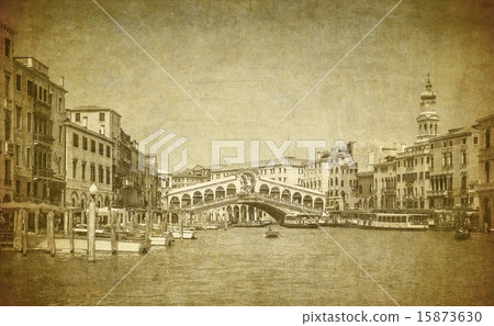 Vintage image of Grand Canal, Venice Vintage image of Grand Canal, Venice 15873630