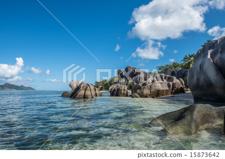 Tropical island beach Tropical island beach 15873642