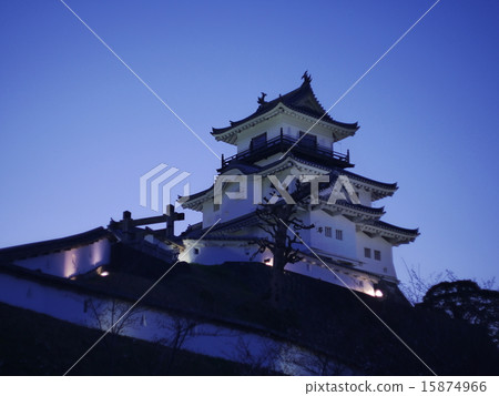 Kakegawa castle of the night to be lighted up 15874966