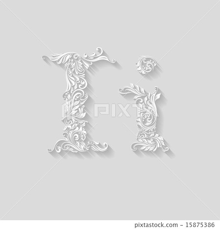 Decorated letter i 15875386