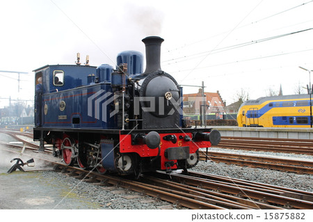 Steam locomotive in Hoorn, the Netherlands Steam locomotive in Hoorn, the Netherlands 15875882