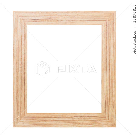 Wood frame isolated on white 15876819