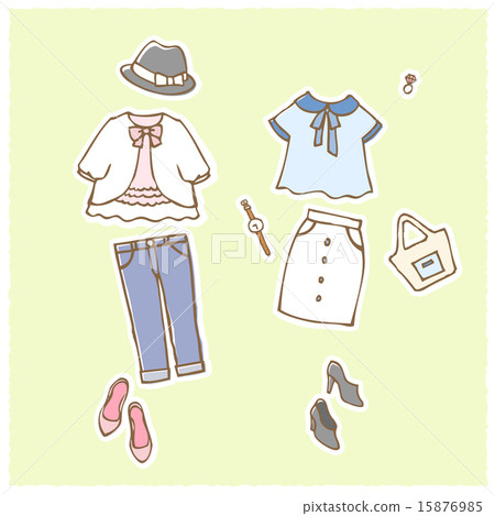 Handwritten Wind illustration "Clothes CODE SET" color 15876985