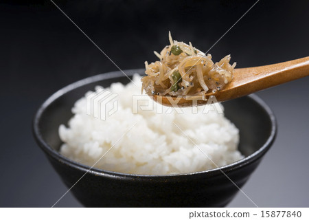 Crispy Japanese Peppermint Tsukudani and Rice 15877840