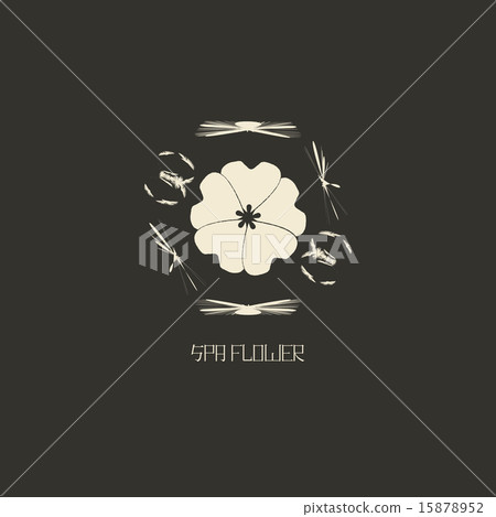 Logo design template in oriental style. Ethnic religious logotype for spa business. Japanese Logo design template in oriental style. Ethnic religious logotype for spa business. Japanese 15878952