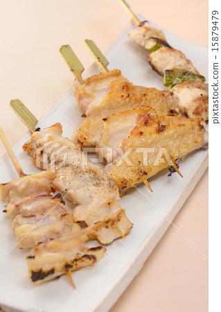 什錦美味的烤雞肉串 15879479