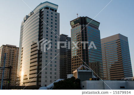 Tennozu Isle morning skyscraper group Tennozu Isle morning skyscraper group 15879934