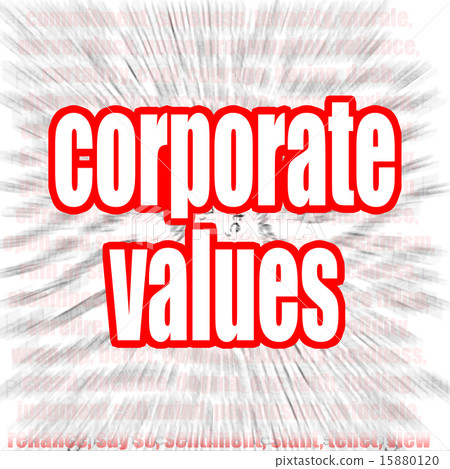 Corporate values word cloud 15880120
