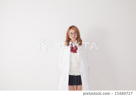 high school student, high-school student, white robe 15880727