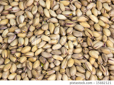 Background from the nuts of pistachios close-up sh 15882121