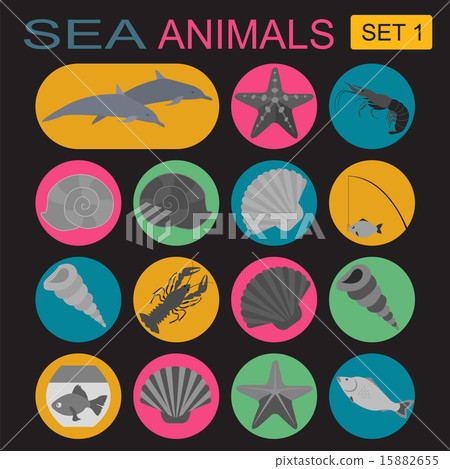 Sea animals icon 15882655