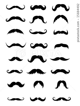 Set of mustaches 15884492