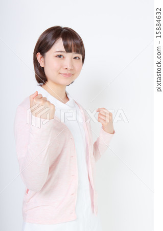 Nurse playing guts pose Nurse playing guts pose 15884632