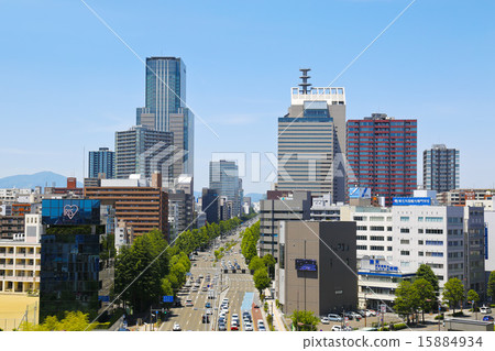 A panoramic view of Sendai city 15884934