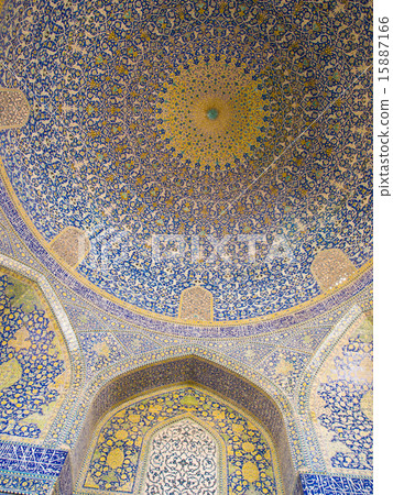 Dome of Shah mosque in Isfahan in Iran Dome of Shah mosque in Isfahan in Iran 15887166