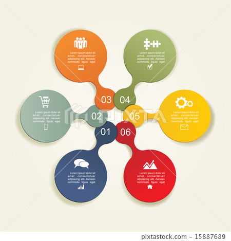 Infographic design template with elements and icons. Vector Infographic design template with elements and icons. Vector 15887689