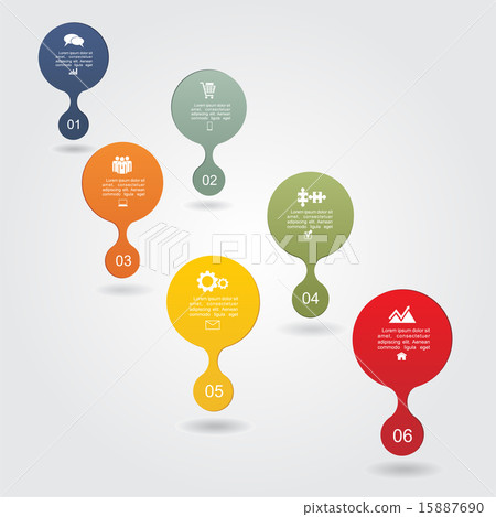 Infographic design template with elements and icons. Vector Infographic design template with elements and icons. Vector 15887690