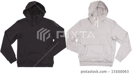 Two hoodie shirts isolated on white background 15888063