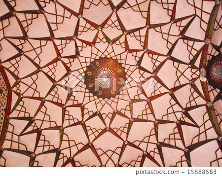 interior of historic old house in Kashan in Iran 15888583