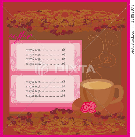 menu coffee shop - Stock Illustration [15888975] - PIXTA