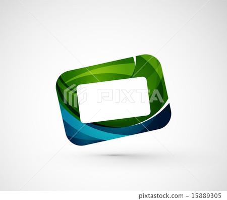 Abstract geometric company logo frame, screen Abstract geometric company logo frame, screen 15889305