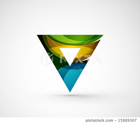 Abstract geometric company logo triangle, arrow Abstract geometric company logo triangle, arrow 15889307