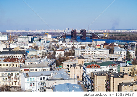 View of the city Kiev and the Dnieper River  15889457