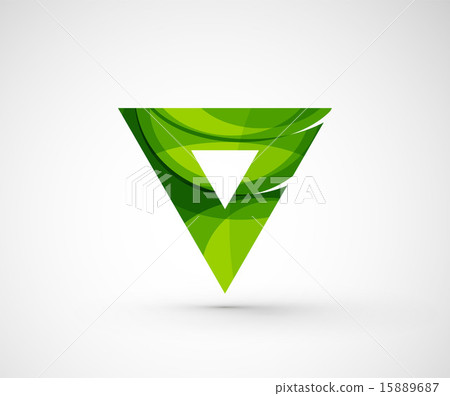 Abstract geometric company logo triangle, arrow 15889687