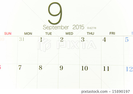 2015年9月日曆 15890197