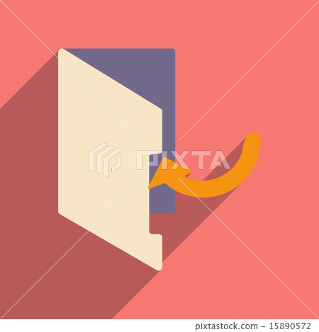 Flat with shadow icon and mobile application folder Flat with shadow icon and mobile application folder 15890572