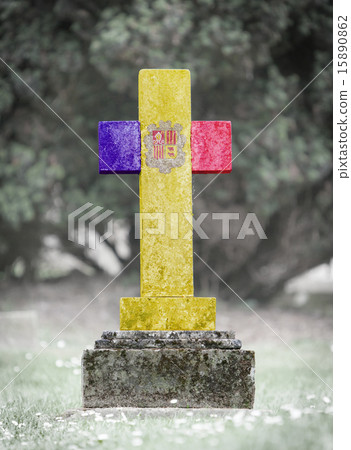 Gravestone in the cemetery - Andorra 15890862