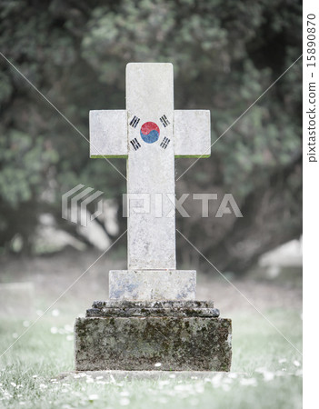 Gravestone in the cemetery - South Korea Gravestone in the cemetery - South Korea 15890870
