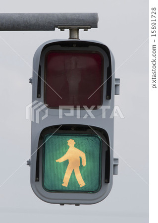Green light bulb type pedestrian traffic signal machine 15891728