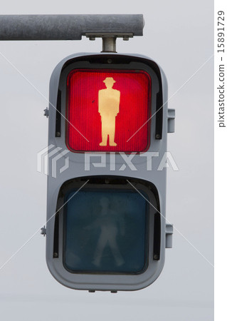 Red light bulb type pedestrian traffic signal machine Red light bulb type pedestrian traffic signal machine 15891729