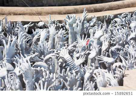 Wat Rong Khun (White temple) in Chiang Rai  15892651
