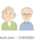 一對微笑的老夫婦 15892682