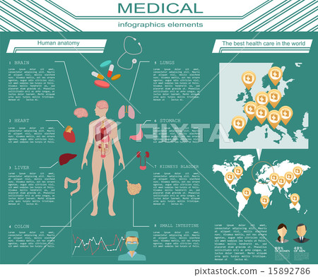 Medical and healthcare infographic 15892786