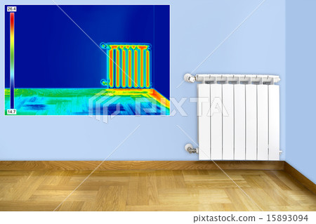 Infrared image of Radiator Infrared image of Radiator 15893094