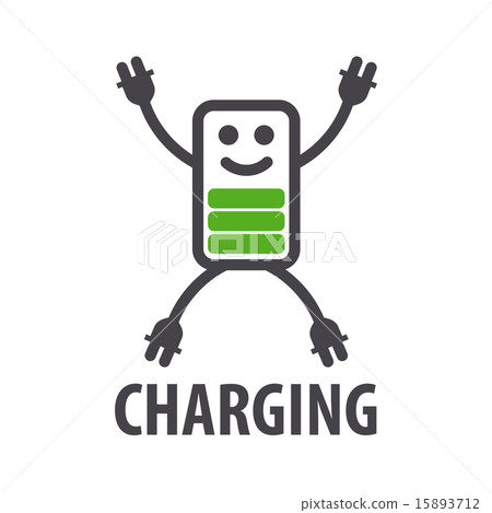 vector logo in the form of battery character vector logo in the form of battery character 15893712