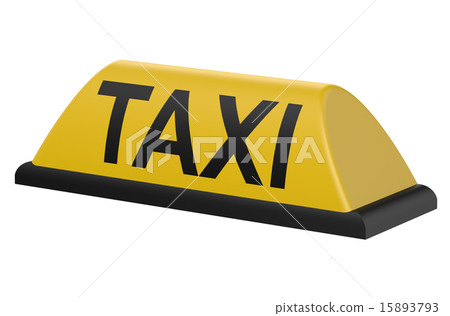 Yellow taxi sign Yellow taxi sign 15893793