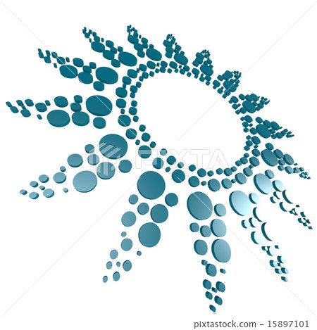 Blue circle pattern Blue circle pattern 15897101